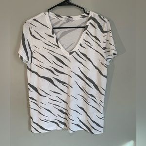 Rails Cara Ivory Abstract Tiger top  T-shirt